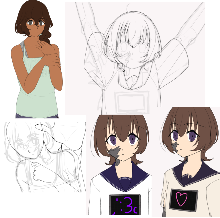 Diana and Merope sprite wips
